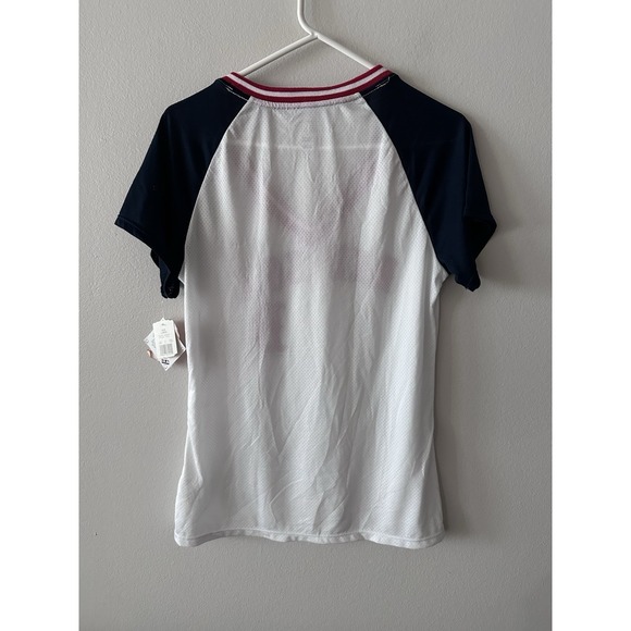 MLB Boston Red Sox Tee Women's L Campus Lifestyle Logo Short Sleeve Mesh Flaw* - Picture 3 of 9